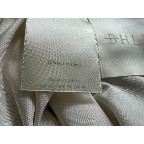 BHLDN Anthropologie Liesel Gown Lace Reversible Ivory/Nude Lining US 14 NWT - Picture 11 of 12